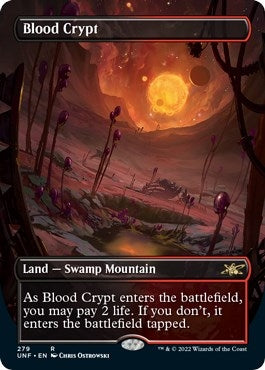 Blood Crypt (Borderless) (279) [UNF] - MTG Single