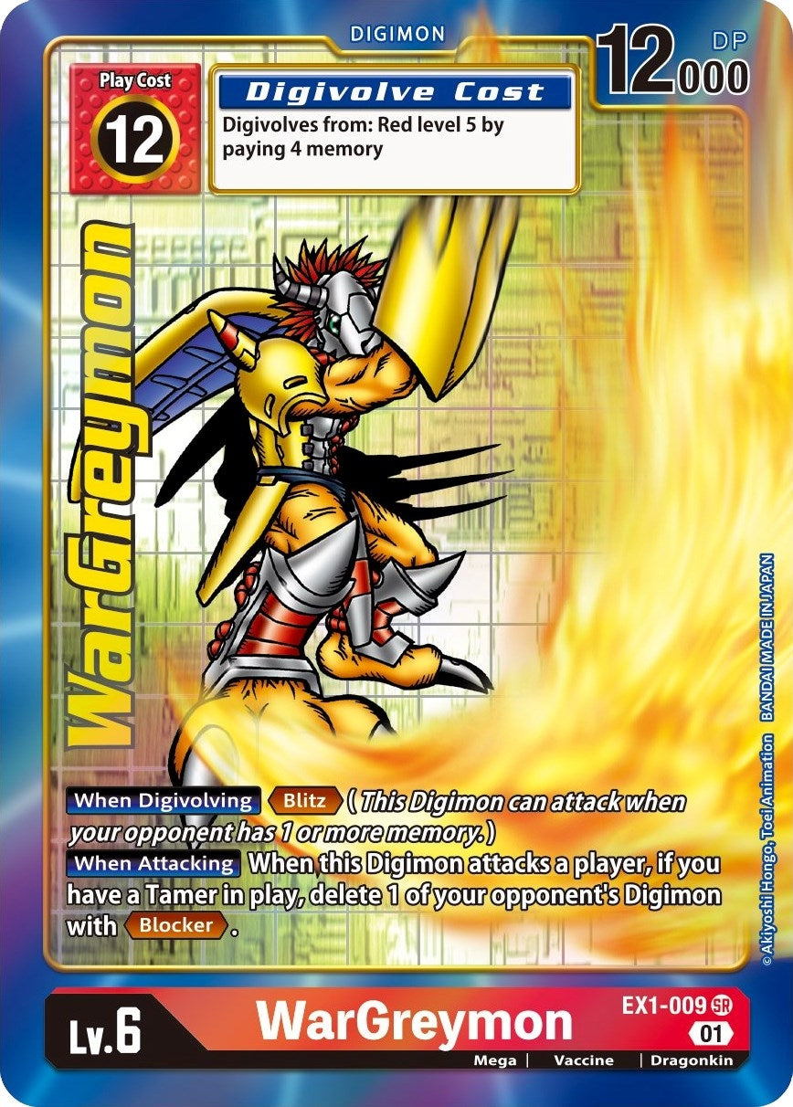 WarGreymon (Alternate Art) (1009) [EX01] - Digimon Card Game Single