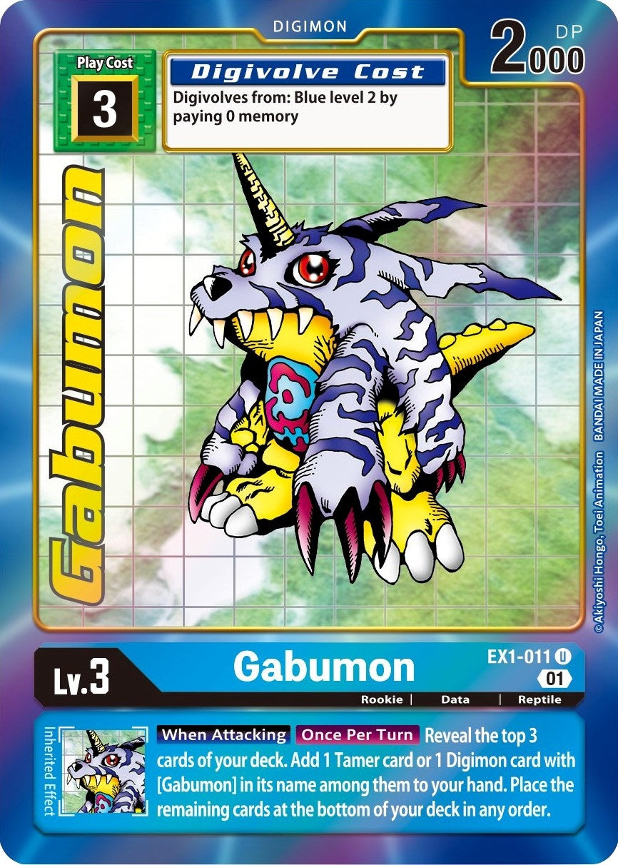 Gabumon (Alternate Art) (1011) [EX01] - Digimon Card Game Single