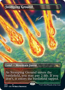 Stomping Ground (Borderless) (280) [UNF] - MTG Single