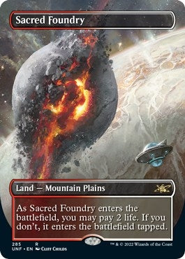 Sacred Foundry (Borderless) (285) [UNF] - MTG Single