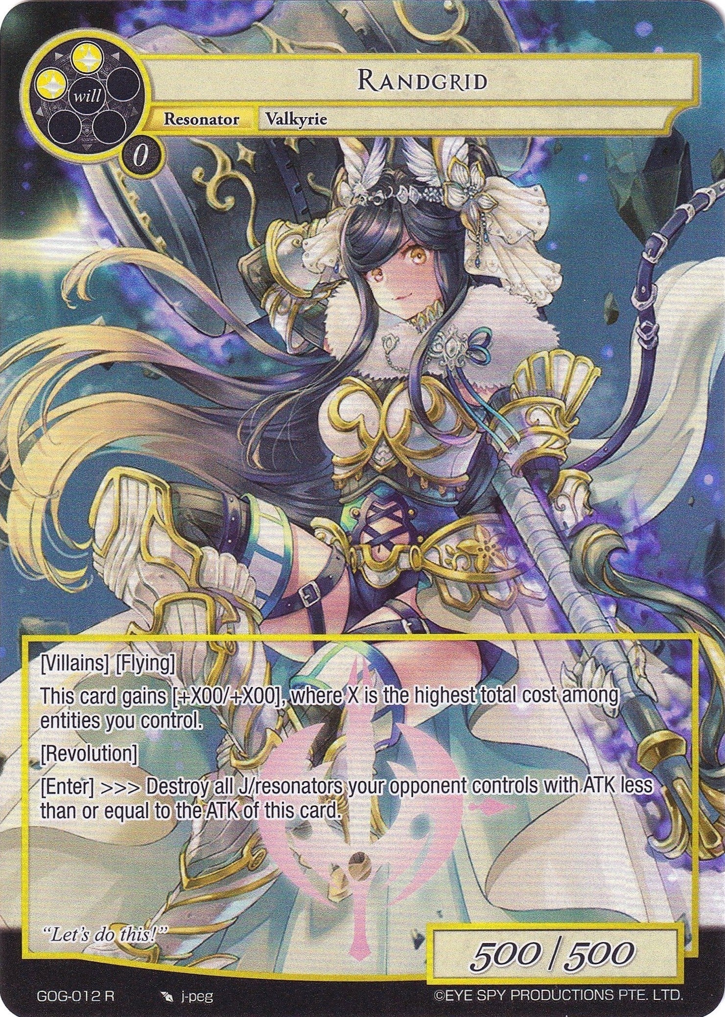 Randgrid (Full Art) (12) [GOG] - Force of Will Single