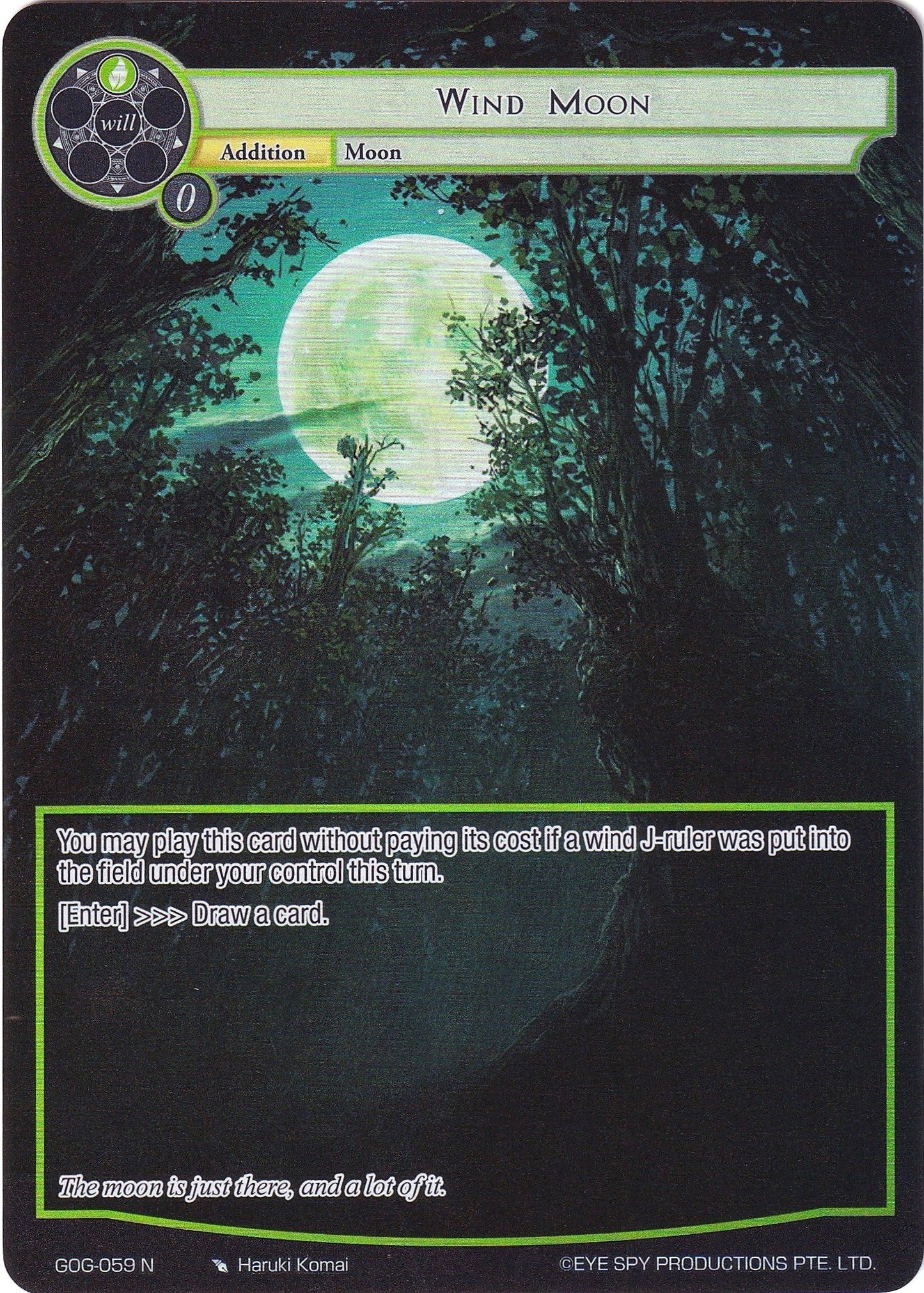 Wind Moon (Full Art) (59) [GOG] - Force of Will Single