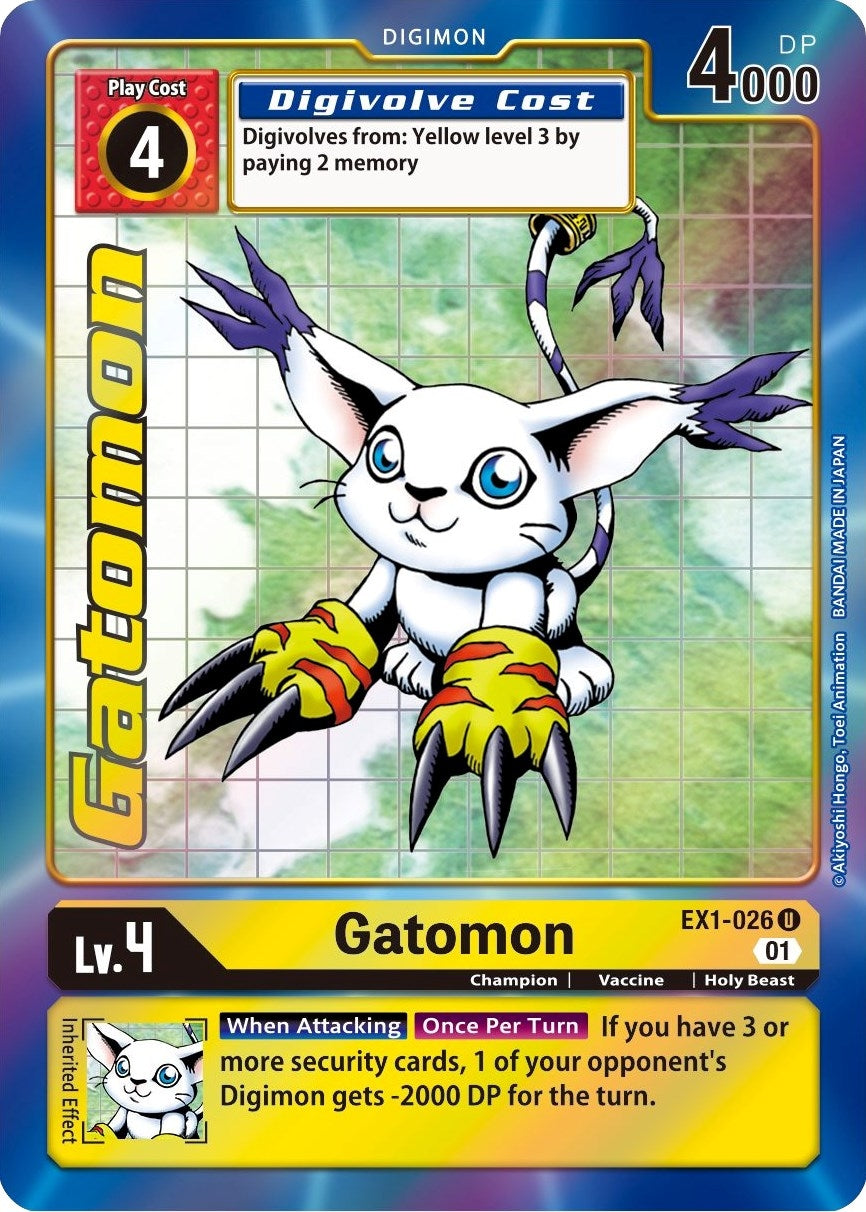 Gatomon (Alternate Art) (1026) [EX01] - Digimon Card Game Single