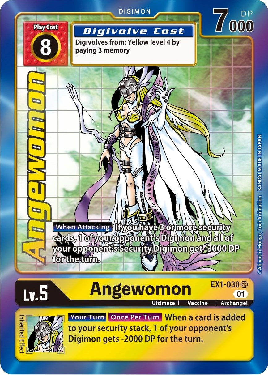 Angewomon (Alternate Art) (1030) [EX01] - Digimon Card Game Single