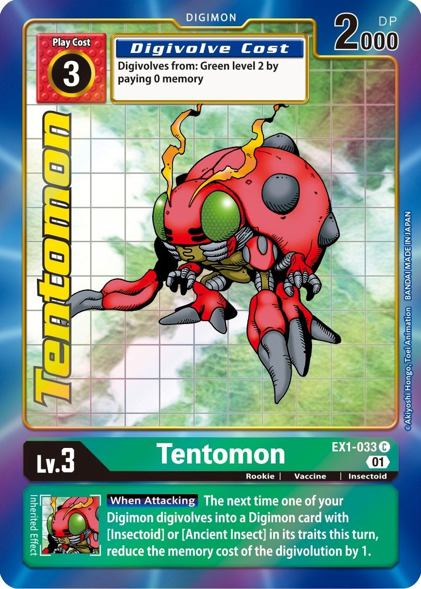 Tentomon (Alternate Art) (1033) [EX01] - Digimon Card Game Single