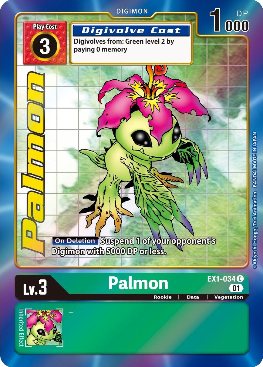 Palmon (Alternate Art) (1034) [EX01] - Digimon Card Game Single
