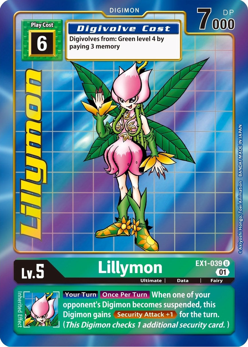 Lillymon (Alternate Art) (1039) [EX01] - Digimon Card Game Single