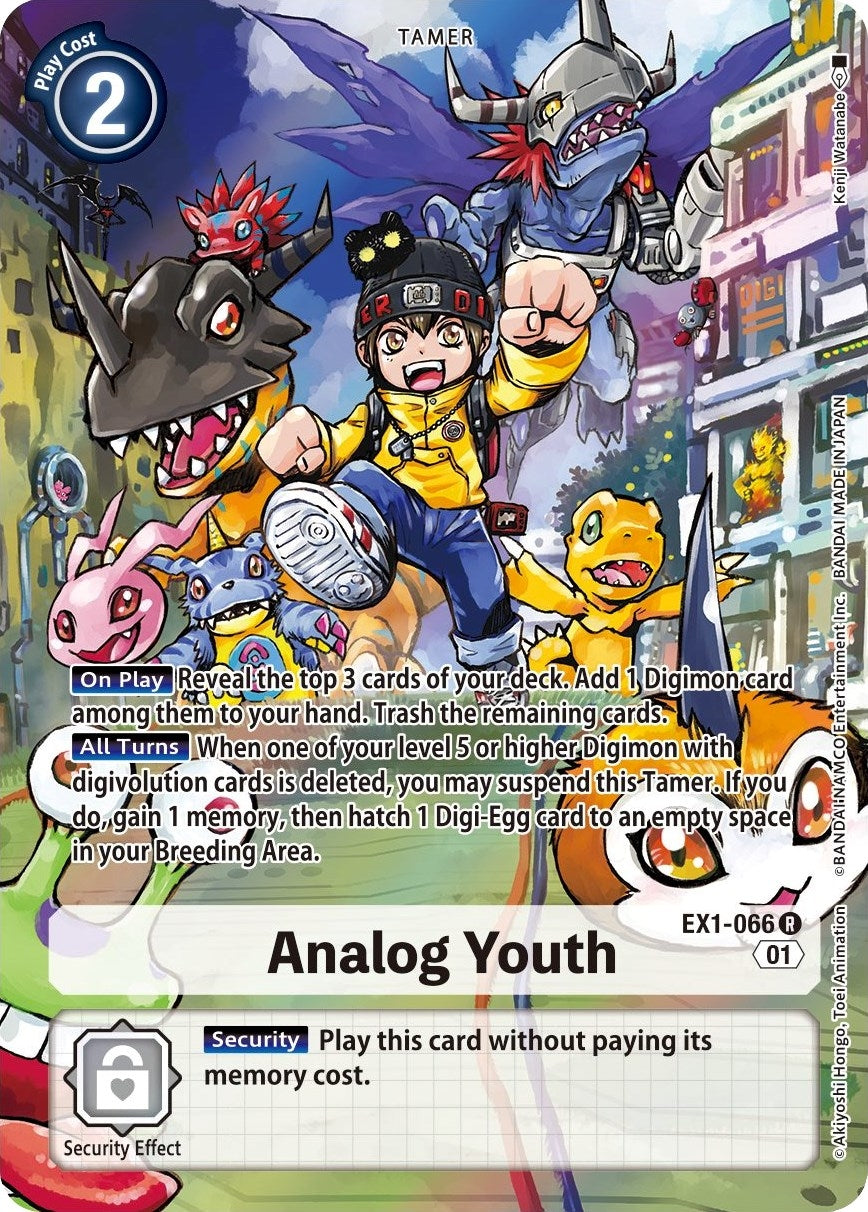 Analog Youth (Alternate Art) (1066) [EX01] - Digimon Card Game Single