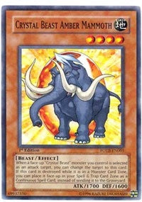 Crystal Beast Amber Mammoth (5) (FOTB) - YuGiOh Single