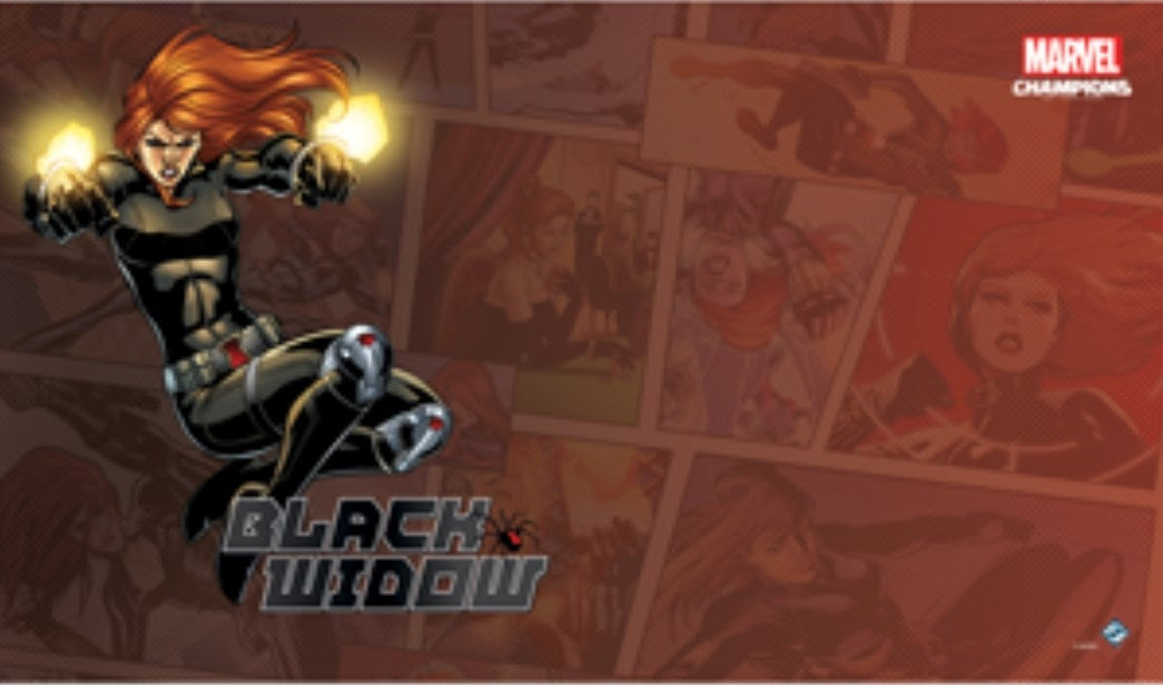 Black Widow Game Mat - Playmats Sealed