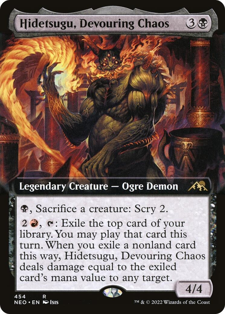 Hidetsugu Devouring Chaos (Extended Art) (454) [NEO] - MTG Single