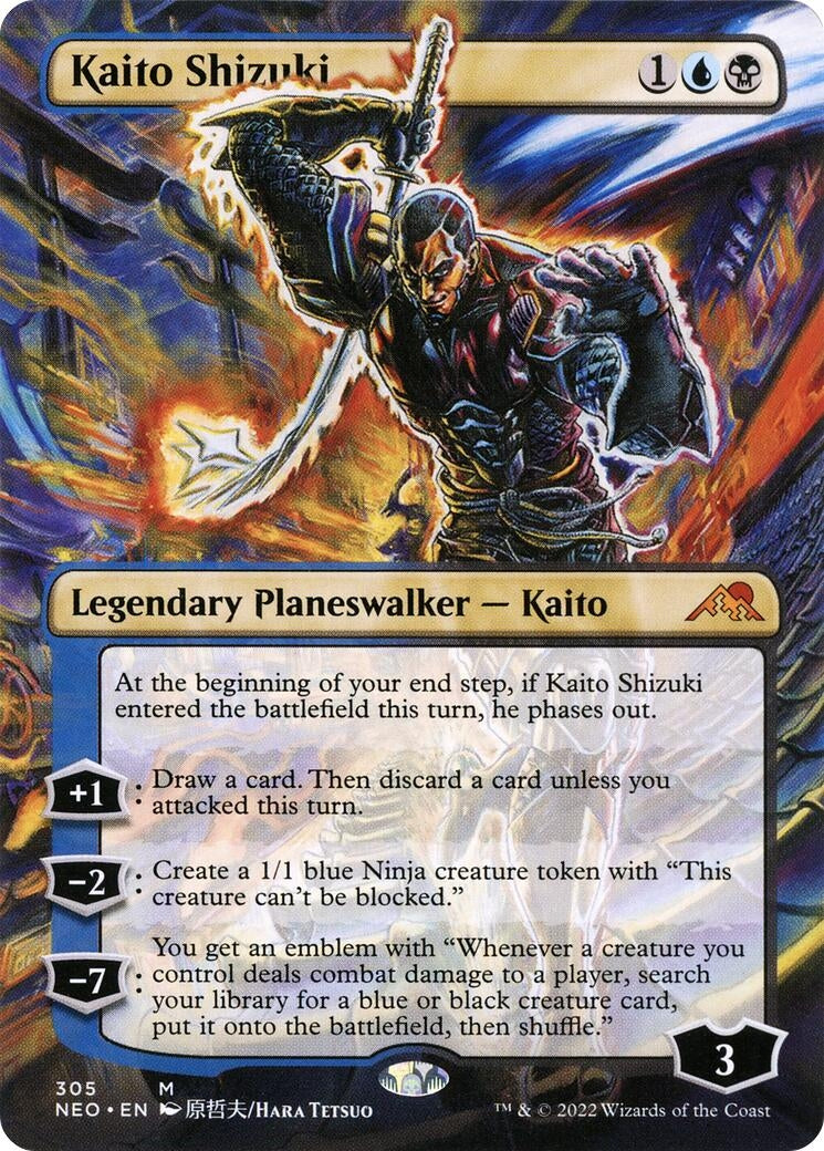 Kaito Shizuki (Borderless) (305) [NEO] - MTG Single