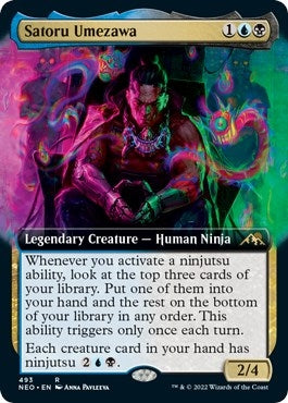 Satoru Umezawa (Extended Art) (493) [NEO] - MTG Single