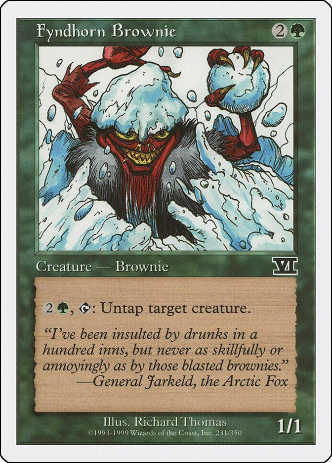 Fyndhorn Brownie (231) [6ED] - MTG Single