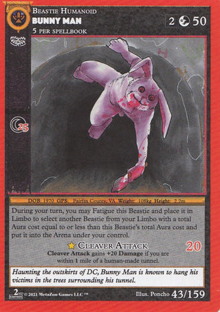 Bunny Man (43) (CN2E) - MetaZoo Single