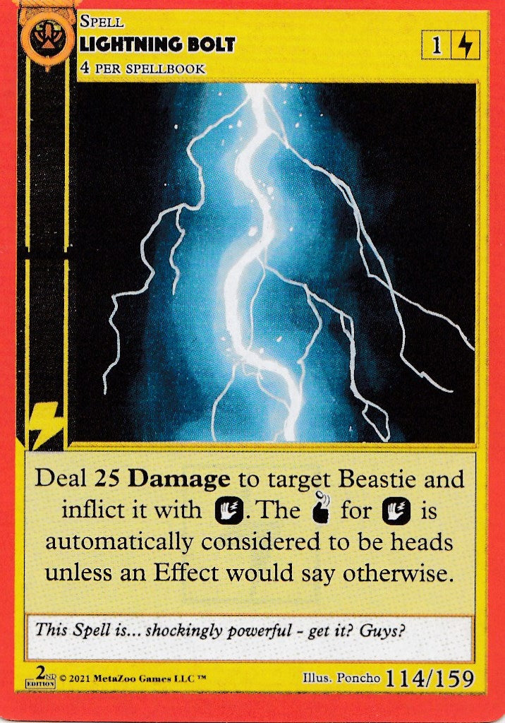 Lightning Bolt (114) (CN2E) - MetaZoo Single