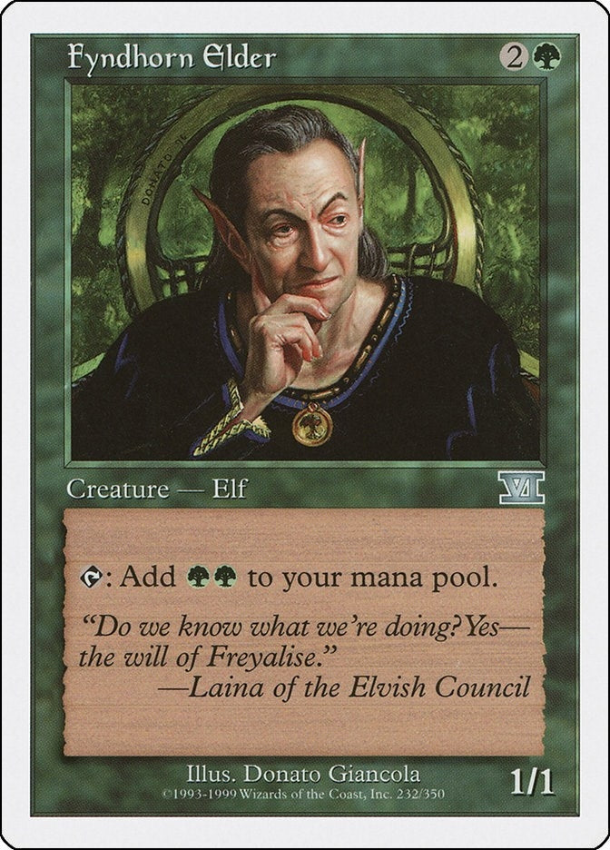 Fyndhorn Elder (232) [6ED] - MTG Single