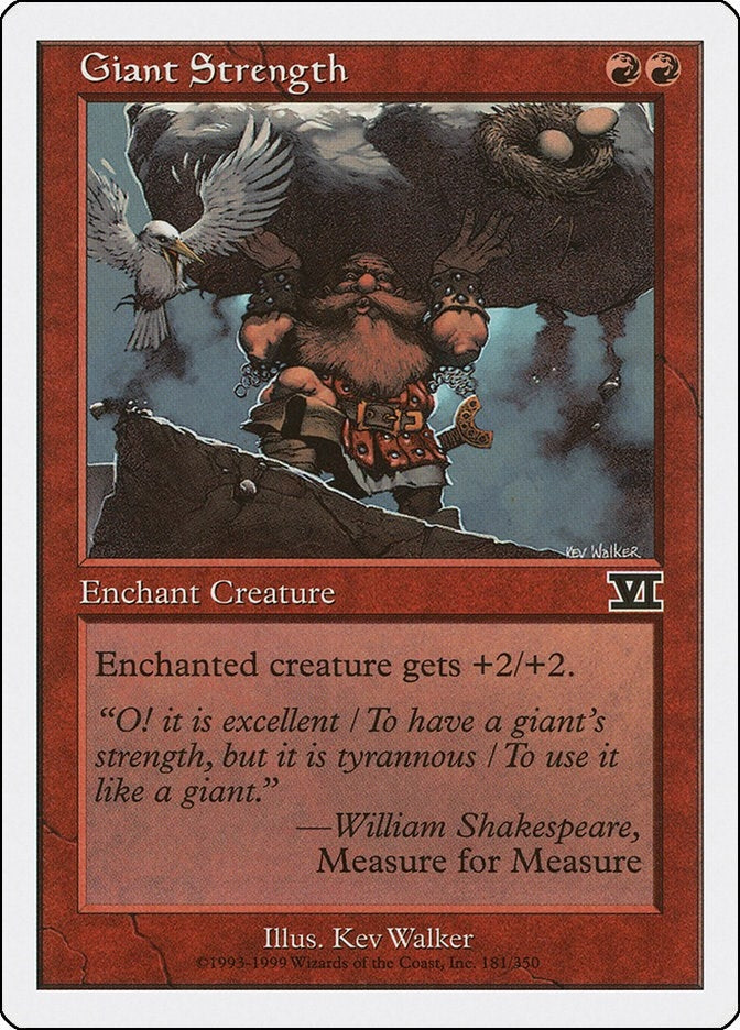 Giant Strength (181) [6ED] - MTG Single