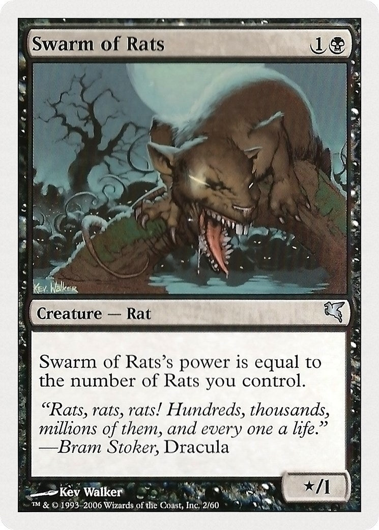 Swarm of Rats (2) (2) [PSAL] - MTG Single