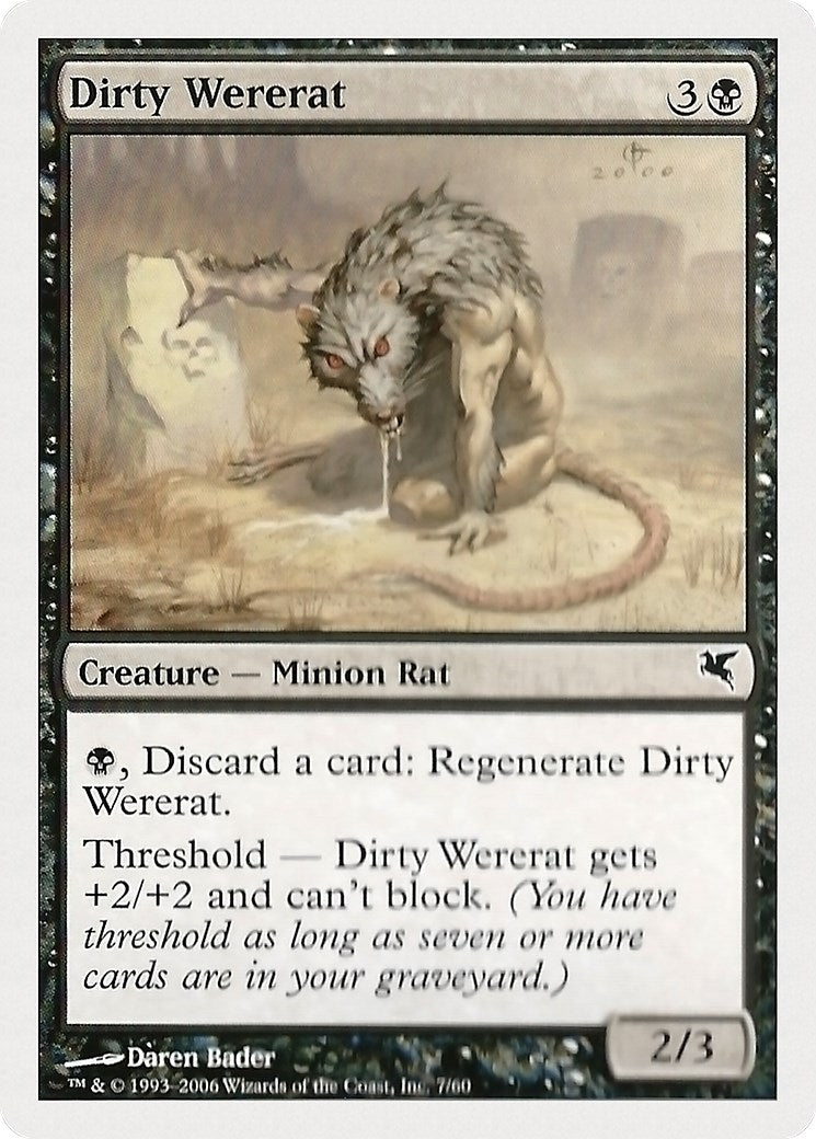 Dirty Wererat (7) (7) [PSAL] - MTG Single