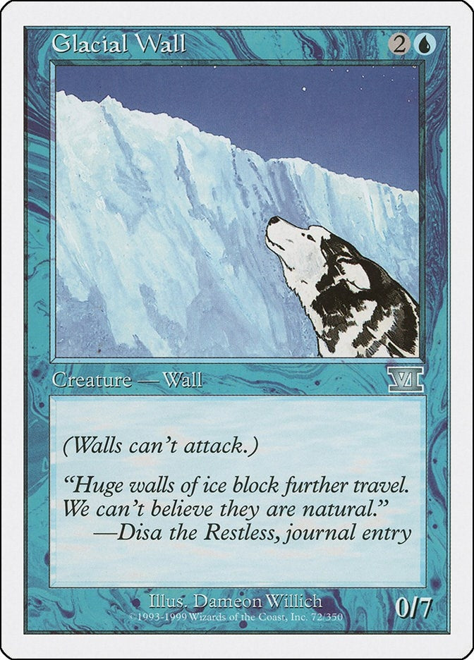 Glacial Wall (72) [6ED] - MTG Single