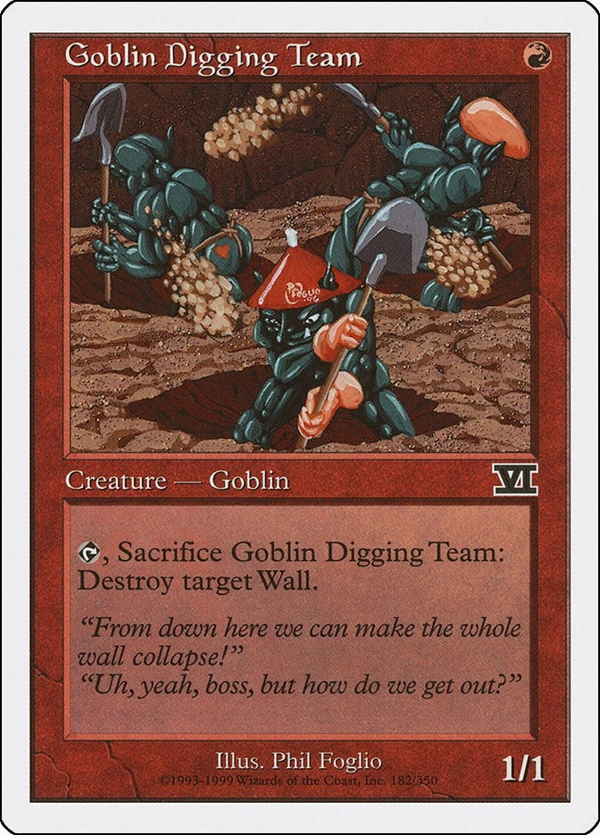 Goblin Digging Team (182) [6ED] - MTG Single