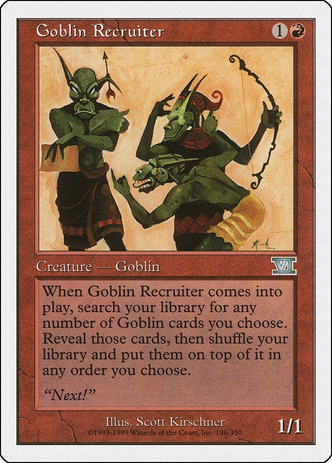 Goblin Recruiter (186) [6ED] - MTG Single