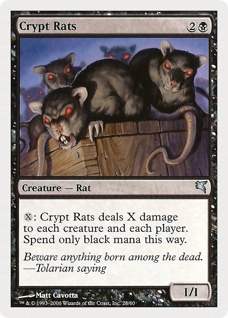 Crypt Rats (28) [PSAL] - MTG Single