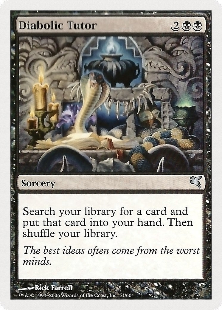 Diabolic Tutor (51) [PSAL] - MTG Single
