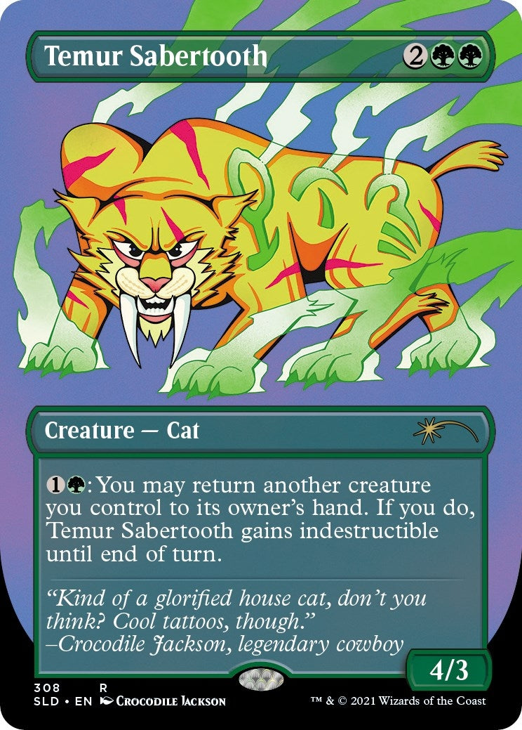 Temur Sabertooth (308) [SLD] - MTG Single