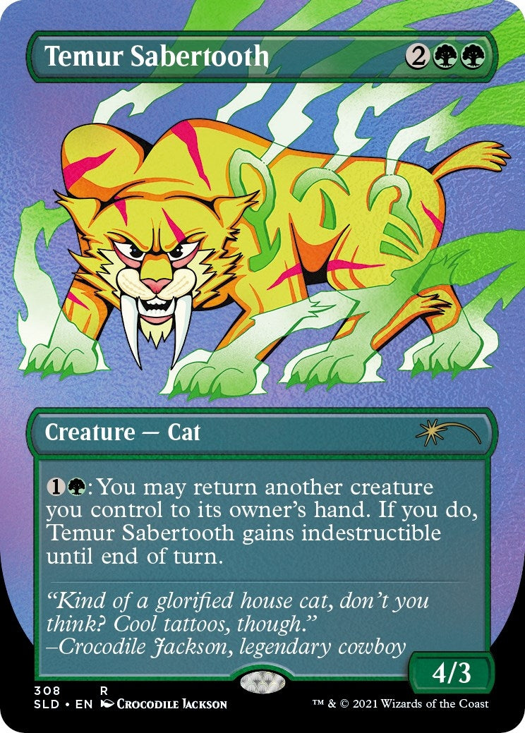 Temur Sabertooth (Foil Etched) (308) [SLD] - MTG Single