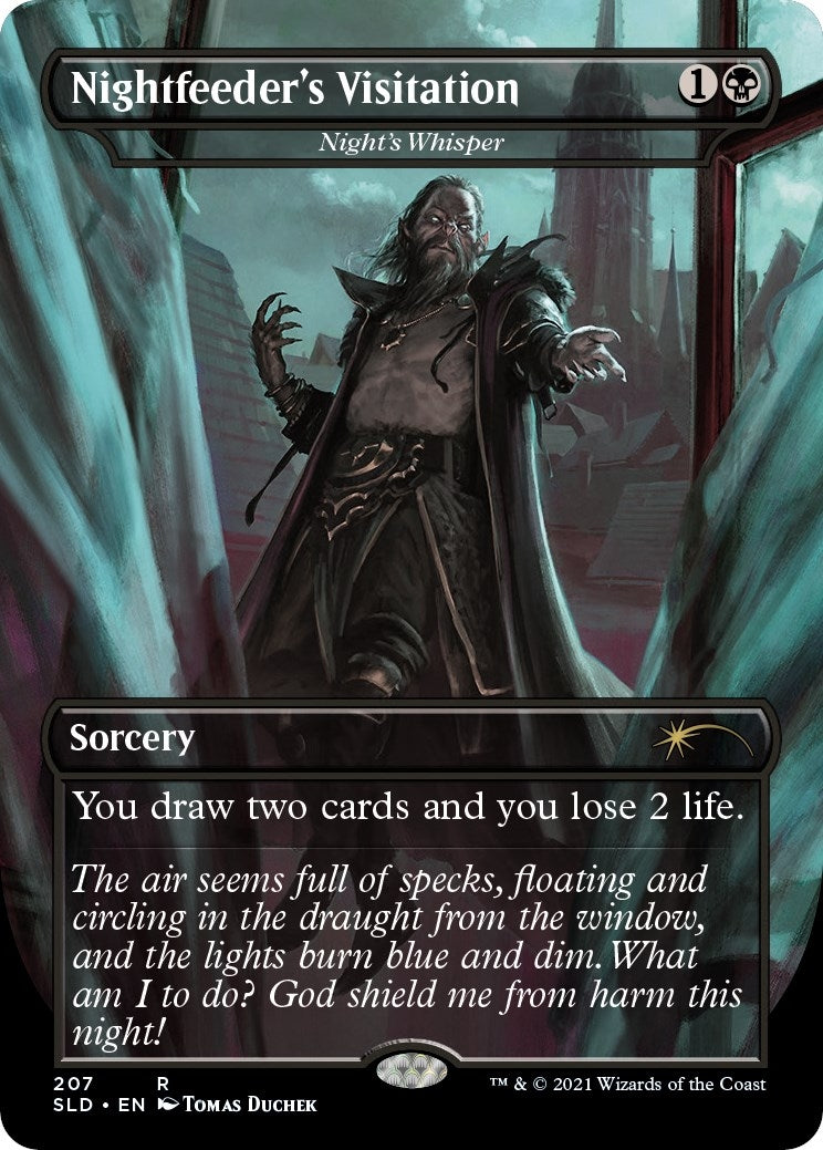 Nightfeeder’s Visitation - Night’s Whisper (207) [SLD] - MTG Single