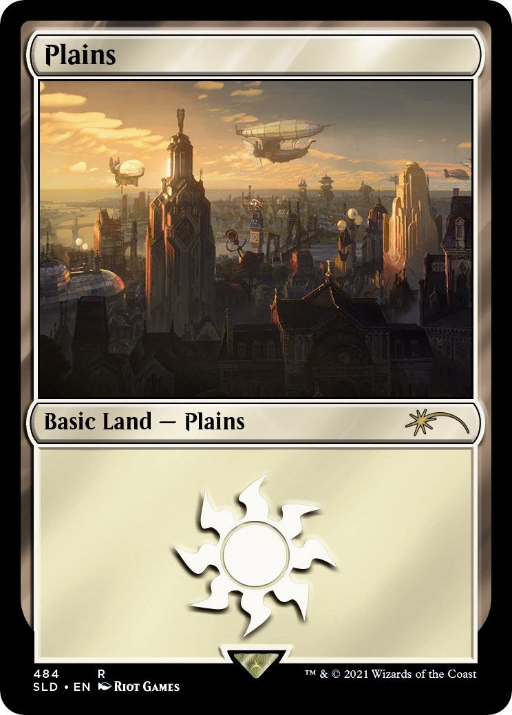 Plains (Secret Lair x Arcane: Lands) (484) [SLD] - MTG Single