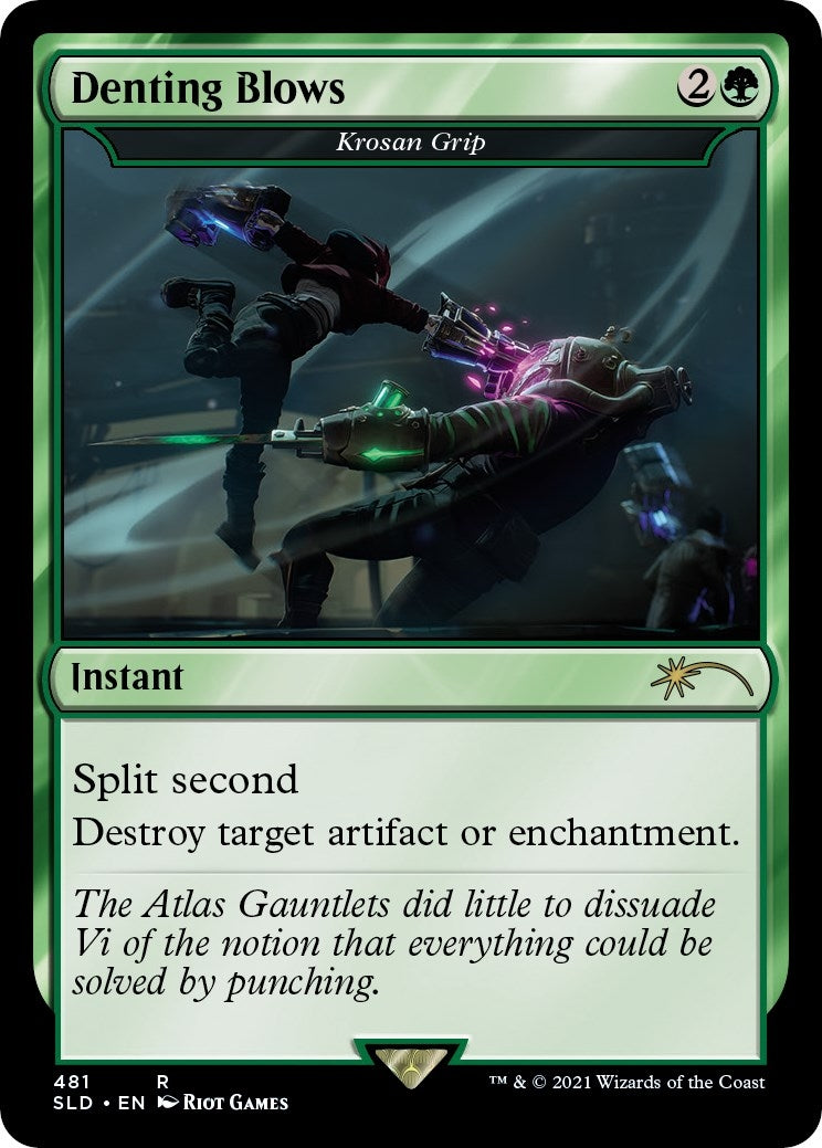 Denting Blows - Krosan Grip (481) [SLD] - MTG Single