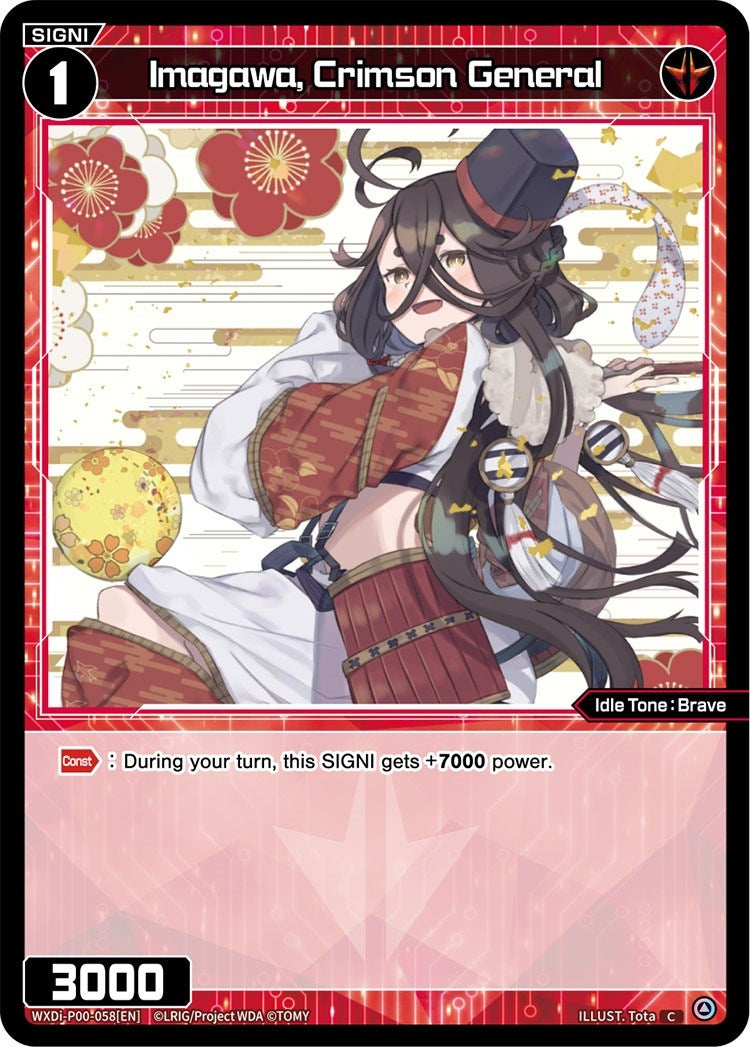 Imagawa Crimson General (58) [WXDi-P00] - WIXOSS Single
