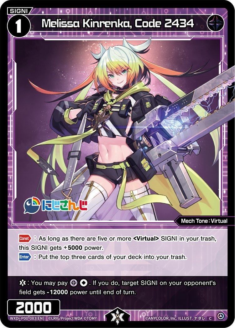 Melissa Kinrenka Code 2434 (83) [WXDi-P00] - WIXOSS Single