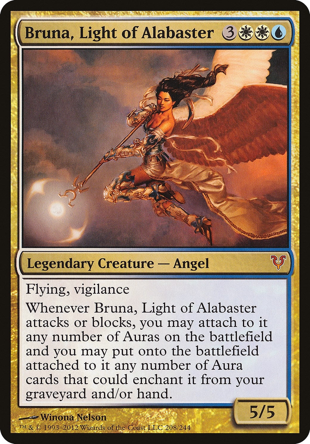 Bruna Light of Alabaster (Open the Helvault) (208) [OVER] - MTG Single