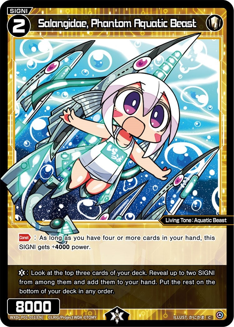 Salangidae Phantom Aquatic Beast (1051) [WXDi-P01] - WIXOSS Single