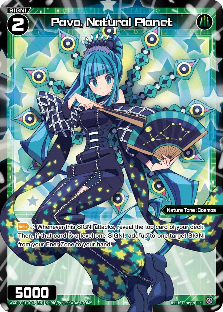 Pavo Natural Planet (Parallel Foil) (1074) [WXDi-P01] - WIXOSS Single