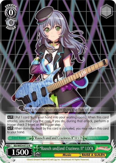 ’Rausch und/and Craziness II’ LOCK (Parallel Foil) (3412) [BD/WE34] - Weiss Schwarz Single