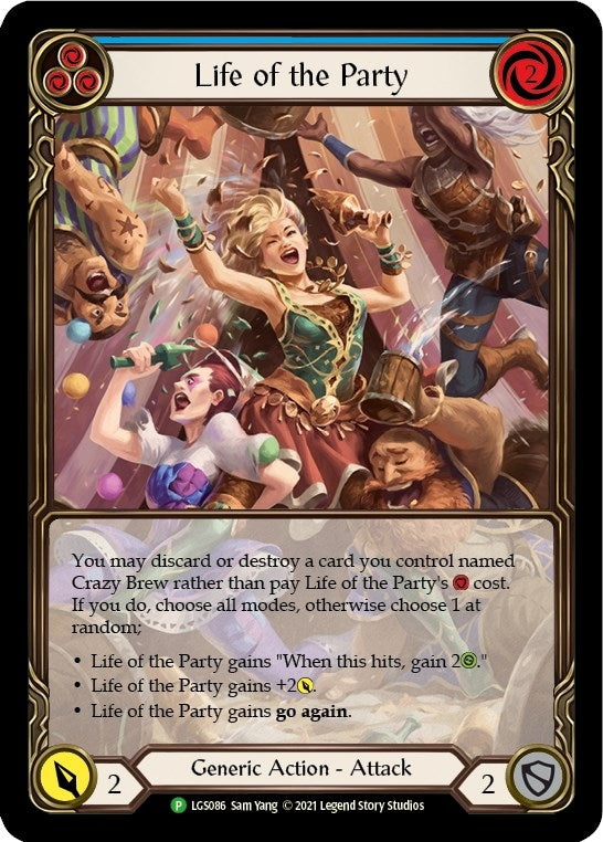 Life of the Party (Blue) (86) [PR] - Flesh and Blood TCG Single