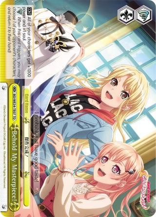 Behold My Masterpiece! (3407) [BD/WE34] - Weiss Schwarz Single
