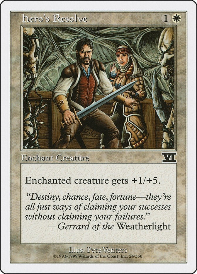 Hero’s Resolve (24) [6ED] - MTG Single