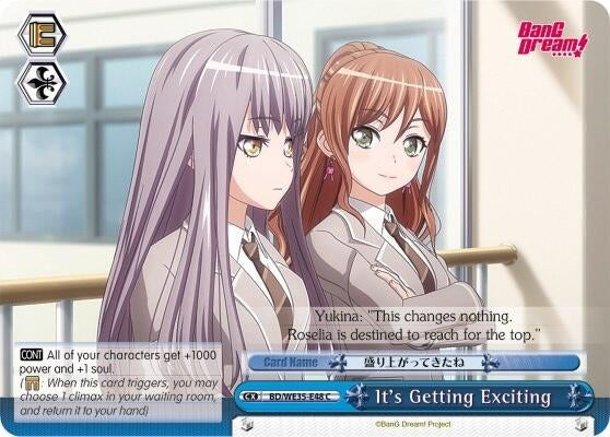 It’s Getting Exciting (3548) [BD/WE35] - Weiss Schwarz Single