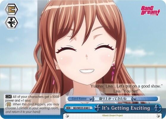 It’s Getting Exciting (Parallel Foil) (3548) [BD/WE35] - Weiss Schwarz Single