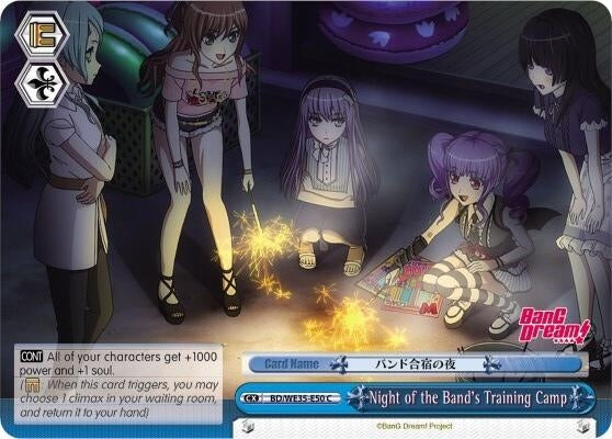 Night of the Band’s Training Camp (3550) [BD/WE35] - Weiss Schwarz Single