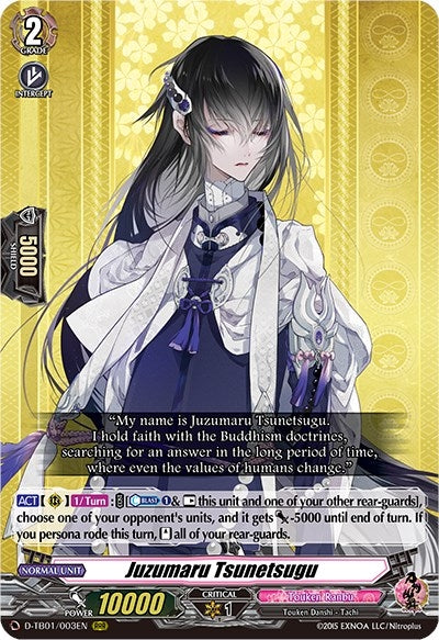 Juzumaru Tsunetsugu (1003) [D-TB01] - Cardfight Vanguard Single