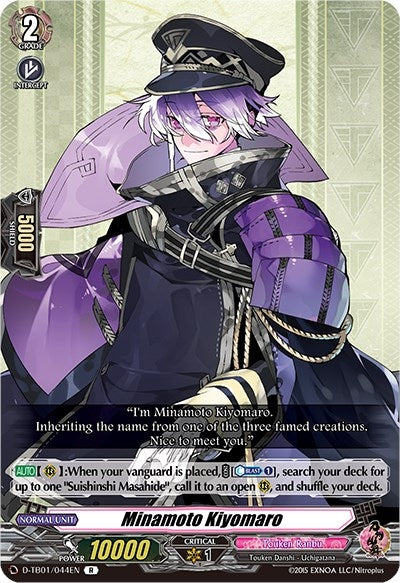 Minamoto Kiyomaro (1044) [D-TB01] - Cardfight Vanguard Single