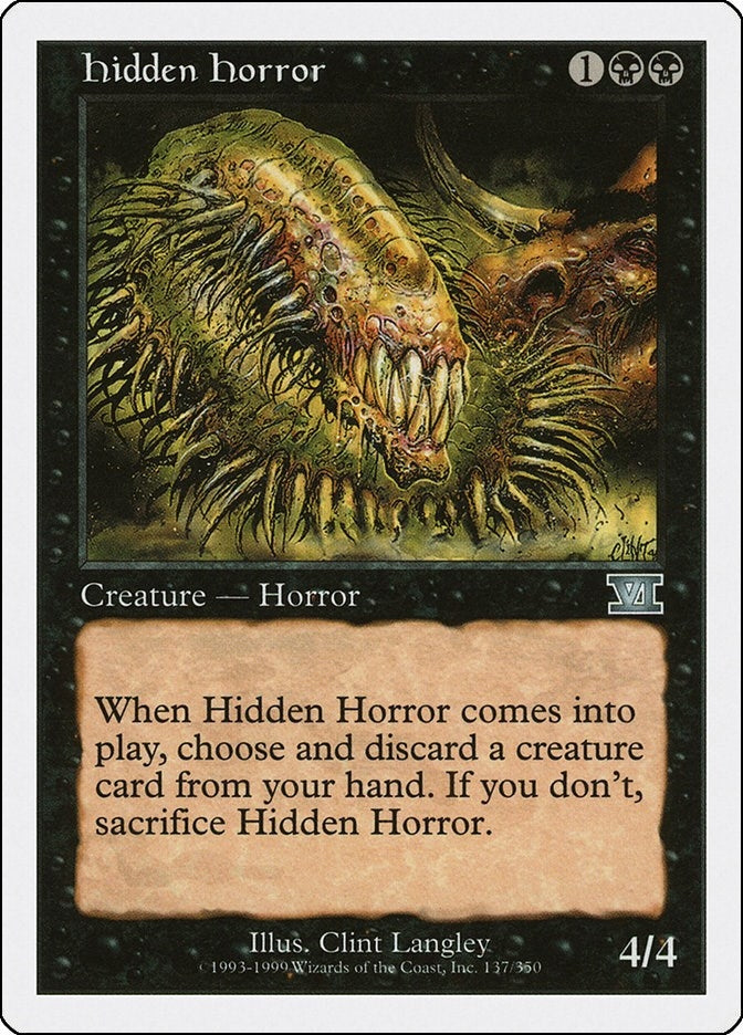Hidden Horror (137) [6ED] - MTG Single